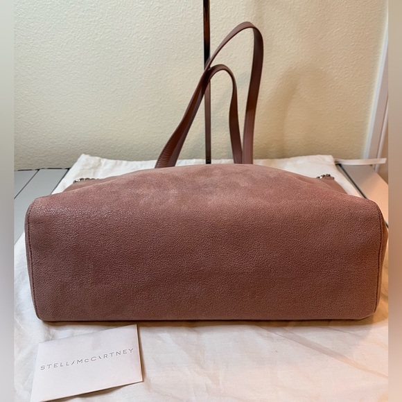 💯AUTHENTIC STELLA MCCARTNEY  SUEDE TOTE BAG, NICE HARDWARE  422362W9132SU17 - Picture 4 of 7